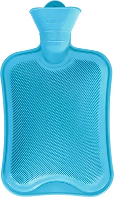 Produktbild von Wärmflasche ohne Bezug großer Öffnung Sichere und Haltbare Naturkautschuk Wärmflasche für Kinder und Erwachsene Geschenke für Frauen, blau, 1,8L