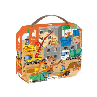 Image de Janod Puzzle - Sur le chantier, 36 pièces.