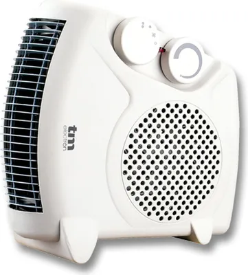 Obrázek produktu pro TM Electron TMFH403, Elektrický přímotop s ventilátorem, Vnitřní, Podlaha, Černá, Bílá, Otočné, 2000 W