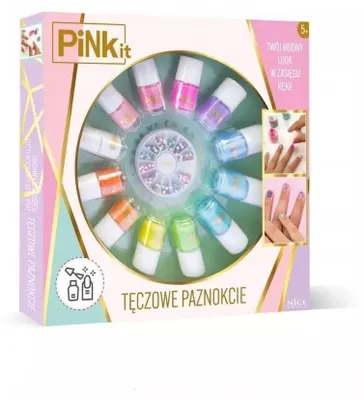 Zdjęcie produktu dla Pink it Tęczowe paznokcie