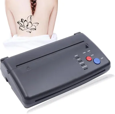 Produktbild von Tattoo Übertragungsmaschine - Thermodrucker für Schablonen - Stencil Transfer Kopierer - A4 - 220–240 V EU Stecker - Schwarz