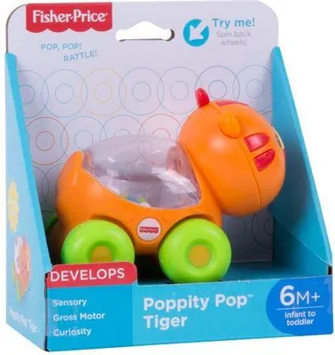 Image de MATTEL CMV97 FISHER-PRICE Poppity Pop Tigre, le plaisir de courir