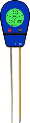 Produktbild von 3-in-1 Boden-pH-Messgeraet, Feuchtigkeitstemperatur, pH-Tester, Luftfeuchtigkeit, Sonnenlicht, Garten, Blumen, Feuchtigkeitsdetektor, Bodenfeuchtigkeitssensor-Messgeraet
