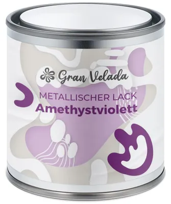 Produktbild von Gran Velada - Kerzenlack Metallic Amethyst zum Bemalen 1000 ml
