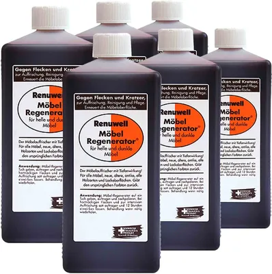 Produktbild von Renuwell Möbel-Regenerator Holzpflege Reinigungsmittel Spar-Sets 6 x 1 Liter