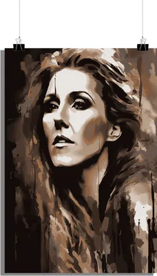 Produktbild von Musik Poster - Celine Dion Poster - Musikikone Poster - 51x71cm - Perfekt zum Einrahmen