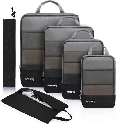 Productafbeelding van Famanu compressiekubussen met tas voor schoenen - Reiswaszakset - Kofferorganizer