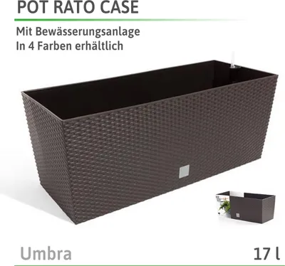Image de Poitrine RATAN CASE marron foncé 51,4 cm