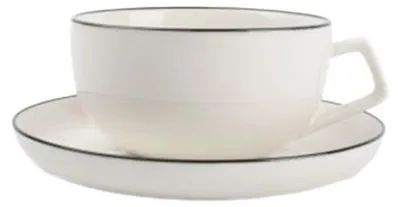 Produktbild von Tasse mit Untertasse S|P Collection Studio Base White, 220 ml