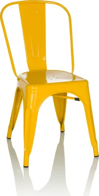 Produktbild von hjh OFFICE Bistrostuhl ohne Armlehnen VANTAGGIO COMFORT Metall Stuhl bis 150 kg belastbar