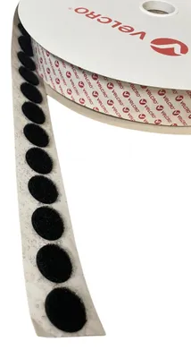 Selbstklebende Klebepunkte 22 mm, 50 Stück, schwarz