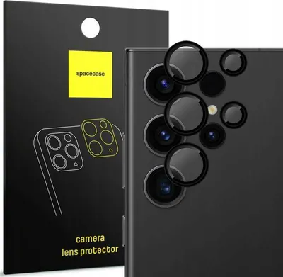 Obrázek produktu pro Tvrzené sklo pro fotoaparát v telefonu SPACECASE Camera Ring pro Galaxy S22 Ultra