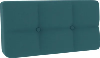 Produktbild von Palettenkissen, Palettenauflagen Sitzkissen Rückenlehne Gesteppt PFG (Eckkissen 60x40, Türkis)