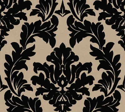 Produktbild von Architects Paper Barocktapete Castello Tapete mit Ornamenten Vliestapete mit Echtflock gold schwarz 10,05 m x 0,52 m