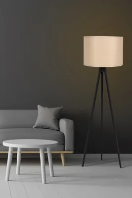 Image de Opviq, 115, lampadaire, crème, 38 x 145 x 38 cm