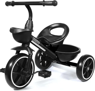 Immagine prodotto di Triciclo per bambini piccoli, colore nero, adatto a bambini dai 24 ai 48 mesi