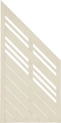 Produktbild von Zaun Abschlusselement Konsta Reddy rechts 90 x 180/90 cm natur