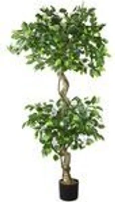 Produktbild von Kunstpflanze Künstliche Pflanze Benjamin Ficus künstlicher Baum Künstlich im Topf Plastik Pflanzen Zimmerpflanze wie Echt Deko Innendekoration 170 cm Decovego