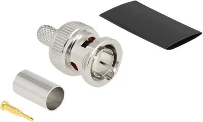 Image de DELOCK BNC Stecker zum Crimpen RG59 mit passendem Schrumpfsc