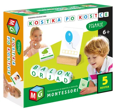 Obrázok produktu pre Montessori písanie po kockách 5 kociek 05808