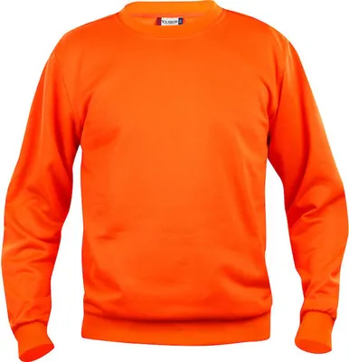 Produktbild von Pullover mit Rundhalsausschnitt, verstärktem Nackenband und Rippenbündchen