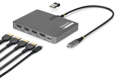 Produktbild von StarTech.com USB-C Docking Station HDMI 4x USB 3.2 Gen 1 140W Grau