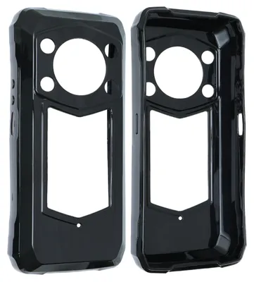 Produktbild von caseroxx Schutz-Hülle TPU-Hülle kompatibel mit Blackview Rock 5, Gummi Handy Tasche schwarz