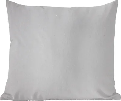 Produktbild von MuchoWow® Zierkissen Sofakissen Wohnzimmer Dekokissen 45x45 cm Metalldruck - Grau - Schlafpolster - Polster für das Sofa