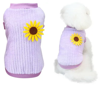 Immagine prodotto di Maglione per cani in pile, colore viola, taglia M
