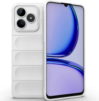 Produktbild von Handyhülle für Realme C55 Weich TPU Silikon Stossfest Anti-rutsch Hülle Weiß