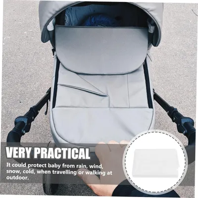Productafbeelding van Kinderwagen Regenhoes - Wandelwagenhoes Beschermhoes - Bescherming tegen Weer - Universeel Geschikt - 160x150 cm - Transparant