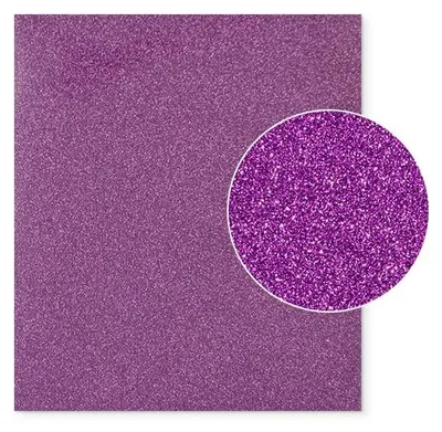 Produktbild von Plottermarie Plotterfolie Mega Glitter für kreative Veredelungen – Plotterfolie für Textildruck, T-Shirts, Baumwolle, Polyester, DIY & Spezialeffekte 32 x 50 cm - 946 Lavender