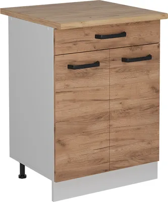 Produktbild von Küchenunterschrank Vicco R-Line Goldkraft Eiche 60 cm AP Eiche, Model 52287