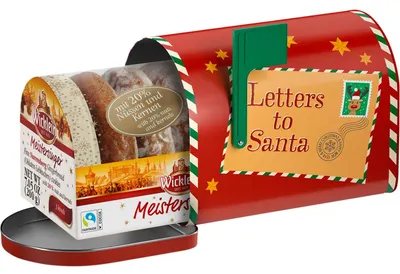 Produktbild von Wicklein Meistersinger Feine Nürnberger Oblaten-Lebkuchen Briefkasten-Dose 200g