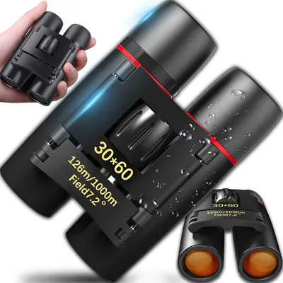 Obrázok produktu pre Ďalekohľady Ďalekohľad 30 x 60 HD 1000M Vodotesný vreckový ďalekohľad pre dospelých a deti Hračka na pozorovanie vtákov Darčekové predmety