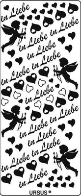 Produktbild von Kreativsticker 10x23cm Motiv 27 VE=5 Stück silber