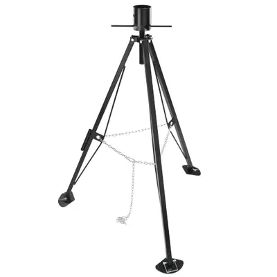 Obrázek produktu pro Stabilizační zvedák pro karavan - Nastavitelná výška 880-1450 mm - Nosnost 2,27 t - Skládací stabilizátor pro karavan - 200x200x1326 mm - Stativ pro karavan s příslušenstvím