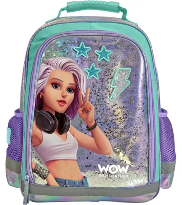Produktbild von WOW GENERATION Rucksack grün/pink 40cm
