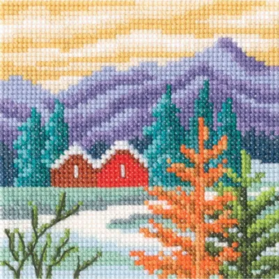 Produktbild von RTO Kreuzstich Stickpackung "Sommerfarben VIII", Zählmuster, 11x11cm