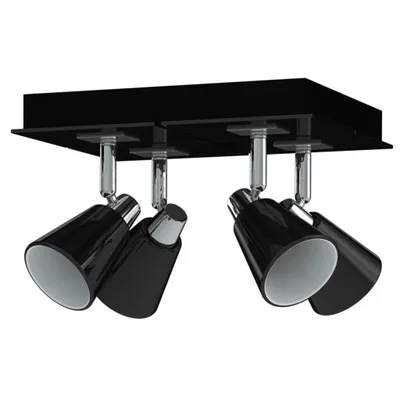 Produktbild von Antonio Miro Deckenleuchte Chrom Schwarz 4 Glühbirnen