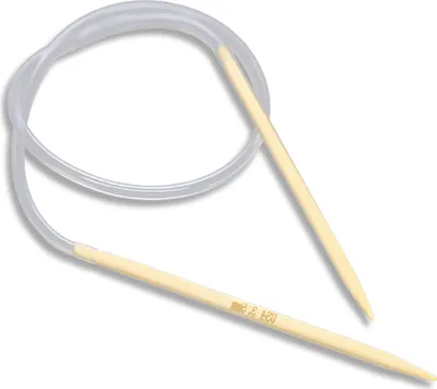 Produktbild von Bambus Rundstricknadel Größe 3,5 mm, 40 cm Stricknadel Bambus-Holz