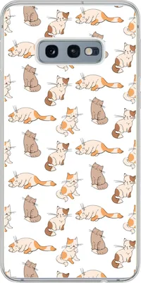 Produktbild von MuchoWow® Handyhülle Schutzhülle Hülle für Telefoonhoesje Samsung Galaxy S10e Muster - Katze - Kätzchen - Jungen - Mädchen - Kinder - Kinder Silikon Softcase Handy Hülle - Handy