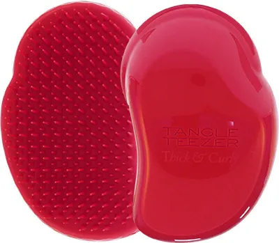 Produktbild von Tangle Teezer Thick & Curly, Erwachsener, Paddelhaarbürste, Rot, Einfarbig, Mädchen, 1 Stück(e)