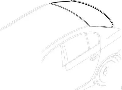 Produktbild von BMW Profildichtung Dichtung Heckscheibe 5er E60 hinten oben 51317027916