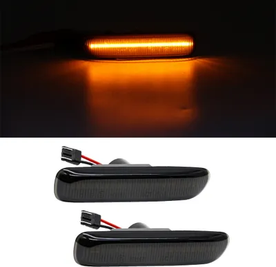 Immagine prodotto di 2x indicatori laterali a LED in nero / fumo SET per BMW Serie 3 E46 Berlina
