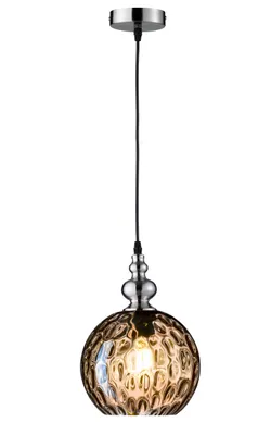 Produktbild von Fischer & Honsel Uller Design-Hängeleuchte E27 Glas amberfarben 69567