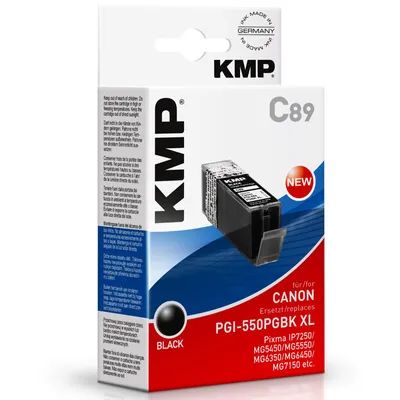 Image de KMP C89 Cartouche d'encre noire compatible avec Canon PGI-550PGBK