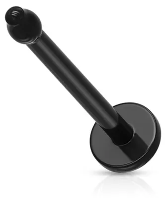 Produktbild von Nasen Retainer: Nasenpiercing Stecker Bioflex Schwarz 0.8 mm (20 ga)