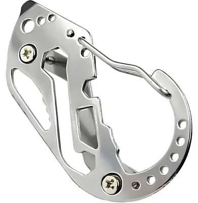 Immagine prodotto di Moschettone Multifunzionale per Chiavi in Acciaio Inossidabile - Argento KP41560