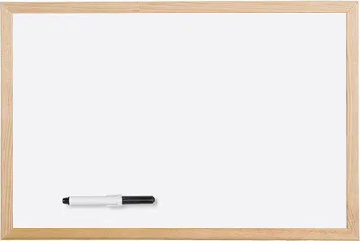 Obrázek produktu pro Bílá dřevěná tabule 60 x 40 cm, omyvatelná